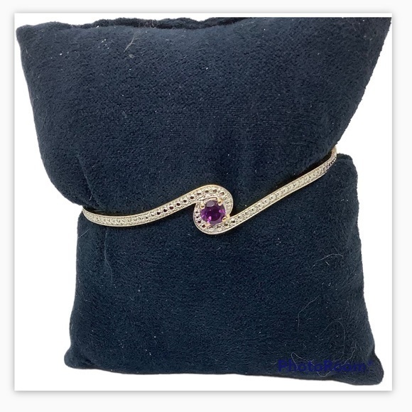 - Natural Purple amethyst 7.50” bracelet